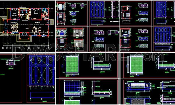 1 year ago
                

                
             3,24323. Free CAD construction drawings for the interior of the bedroom of a townhouse