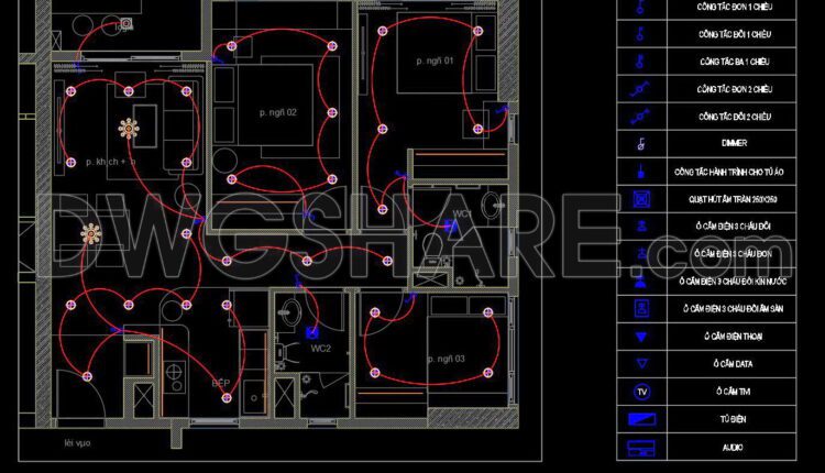 25. Download Cad Design Drawings For The Construction Of A 83m2 Apartment (5)