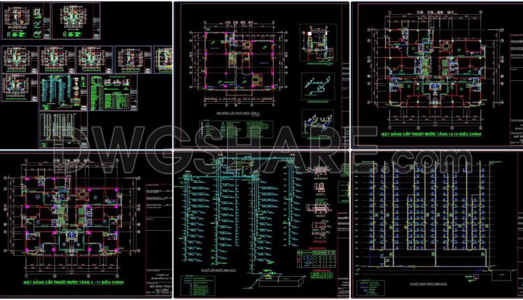 26. Download Of Cad Floor Plans For A 18-story Apartment Building (12)