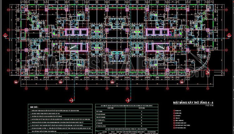 27. Download Of Cad Floor Plans For A 30-story Apartment Building (7)