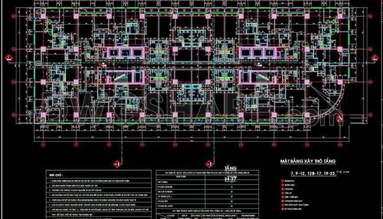 27. Download Of Cad Floor Plans For A 30-story Apartment Building (8)