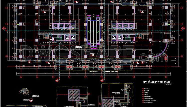 27. Free Download Of Cad Floor Plans For A 30-story Apartment Building (2)