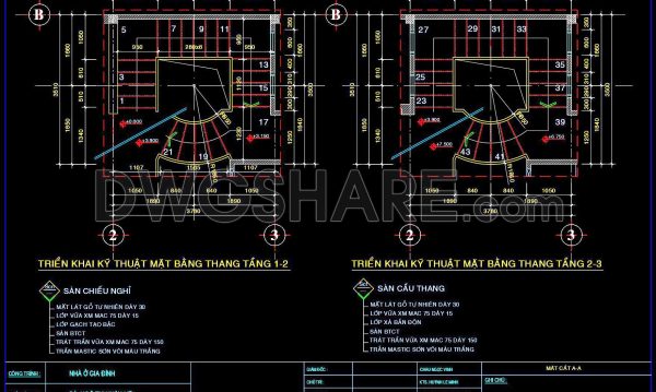 279. Download detailed CAD drawings of townhouse stairs