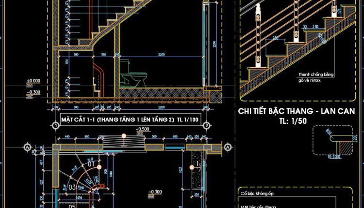 281. Download Detailed Cad Drawings Of Townhouse Stairs