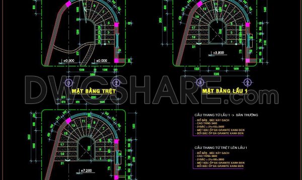 282. Download detailed CAD drawings of townhouse stairs