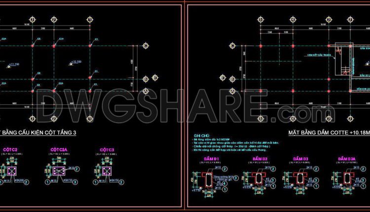 300. Structural Drawings Of 3-story House A Complete Project 5.7m X 15.7m For Download (4)