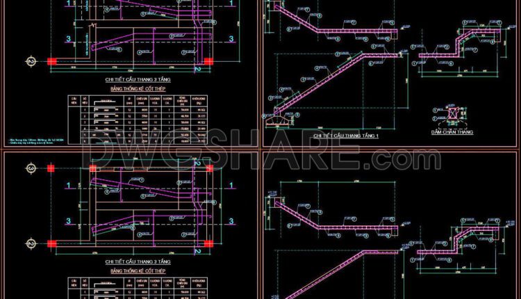 300. Structural Drawings Of 3-story House A Complete Project 5.7m X 15.7m For Download (6)