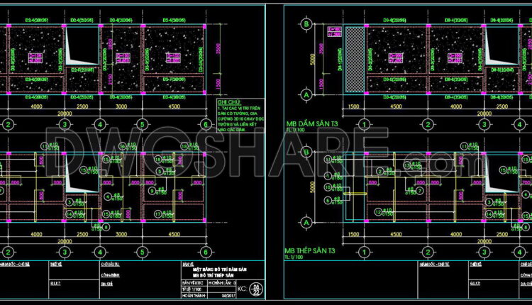 301. Structural Drawings Of 3-story House A Complete Project 5m X 20m For Download (5)