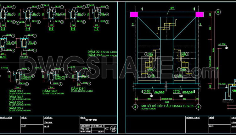301. Structural Drawings Of 3-story House A Complete Project 5m X 20m For Download (8)