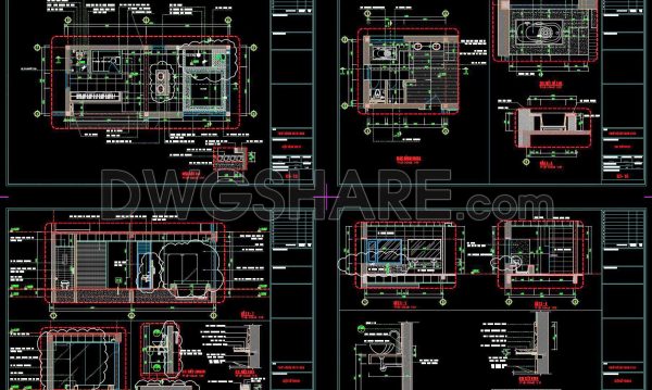 2 years ago
                

                
             1,182330. Free download of CAD technical drawings for the construction of bathrooms in townhouses