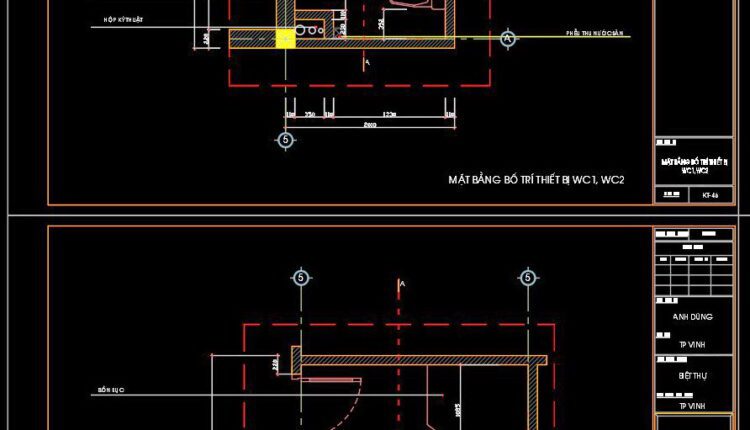 334. Free Download Of Cad Technical Drawings For The Construction Of Bathrooms In Townhouses (1)