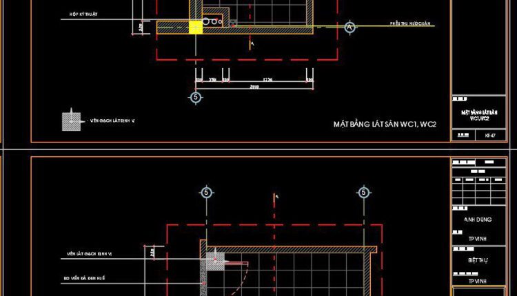 334. Free Download Of Cad Technical Drawings For The Construction Of Bathrooms In Townhouses (2)