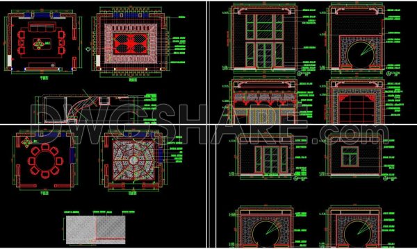 2 years ago
                

                
             738377. Download detailed construction drawings of wooden wall cladding for Indochine-style villa
