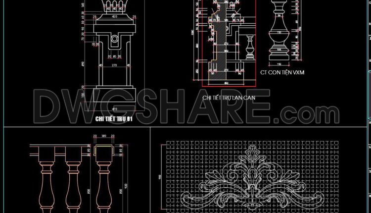 383. Download Of Cad Drawings Of European Classical Architectural Details (2)