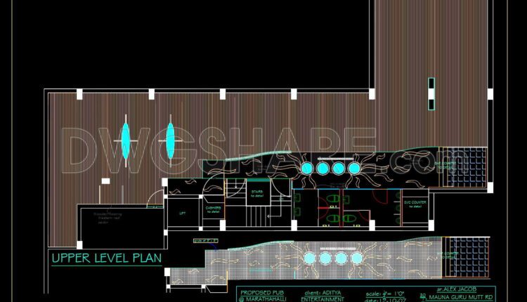 43. Free Download Of 3-story Restaurant Floor Plan Cad Drawings (4)