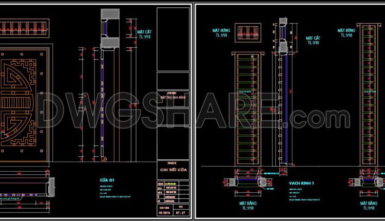 645. Detailed Cad Drawings Of Doors, Windows For Download (2)