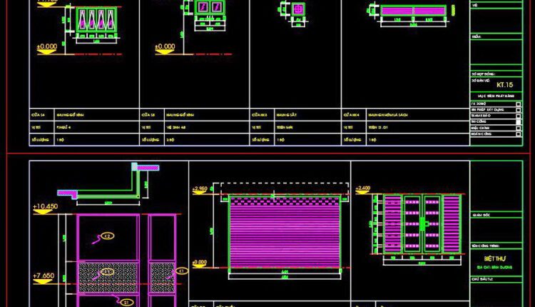 646. Detailed Cad Drawings Of Doors, Windows For Download