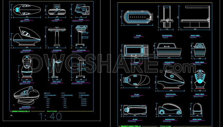 65. Free Download Of Beauty Therapy Equipment Cad Blocks (1)