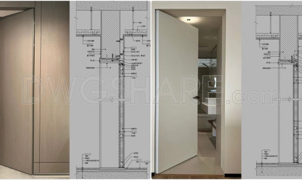 2 years ago
                

                
             3,410727. Free Download of Detailed Technical CAD Drawings for Concealed Frame Door Construction