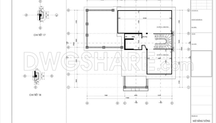 754. Free Download Architectural Pdf Drawings For A 4-story European Classic Style House (dimensions 15.6m X 17m) (10)