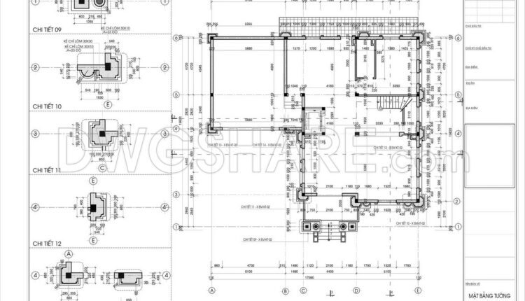754. Free Download Architectural Pdf Drawings For A 4-story European Classic Style House (dimensions 15.6m X 17m) (7)
