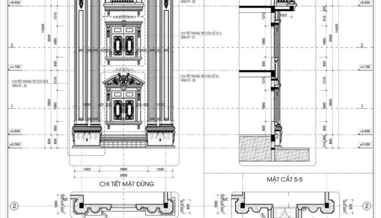 754. Free Download Architectural Pdf Drawings For A 4-story European Classic Style House (dimensions 15.6m X 17m) (8)
