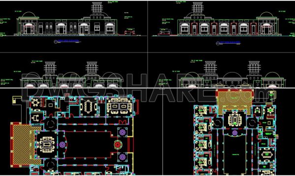 2 years ago
                

                
             1,870756. Free Download of Large Residence With Central Garden House AutoCAD Plan
