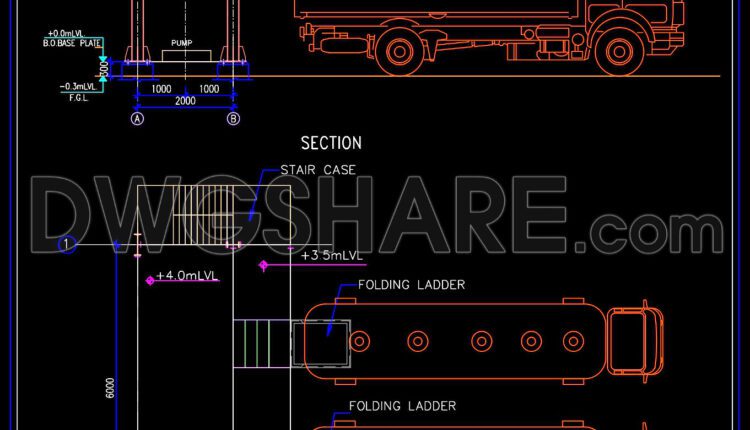 88. Free Download Of Cad Drawings For Truck Unloading Section (2)