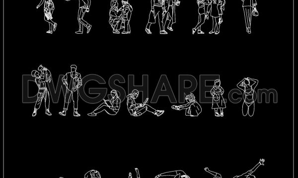 107. Free Download of People CAD Blocks