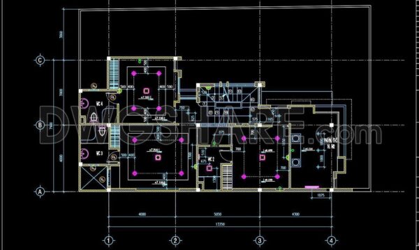 1 year ago
                

                
             760167. Free Download Detailed CAD drawings for the ceiling layout design of a 3-story townhouse