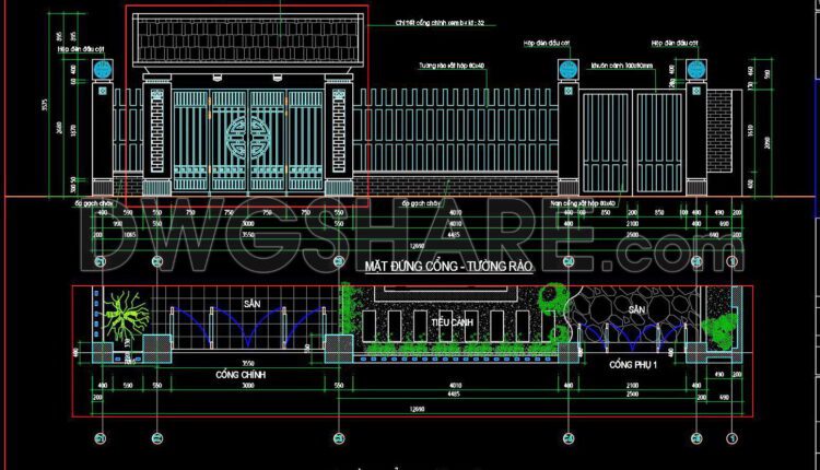 180. Download Cad Drawings For Technical Design And Construction Of Gate And Fence For Townhouse (3)