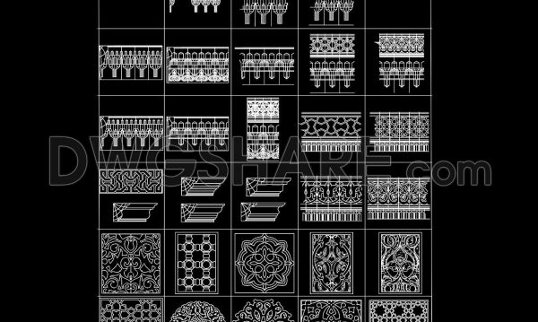 1 year ago
                

                
             3,078186. Free Download of Decorative Pattern Design CAD Blocks