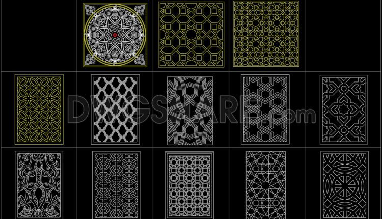 187. Free Download Of Decorative Pattern Design Cad Blocks (1)