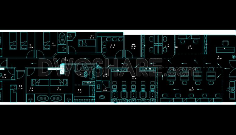 243. Cad Library For Beauty And Hair Salon Equipment – Free Download For Designers