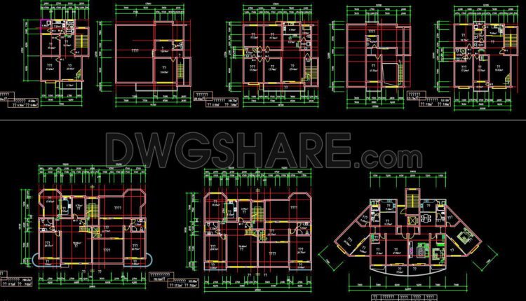 246. Free Download Of Cad Drawings For Sample Apartment Floor Plans (8)