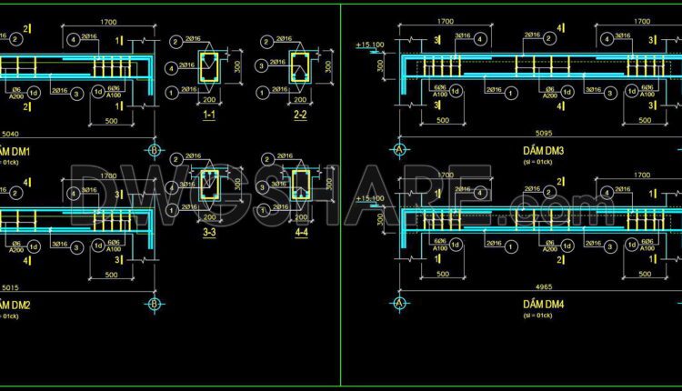 304. Structural Drawings Of -story House A Complete Project 5m X 18.7m For Download (11)