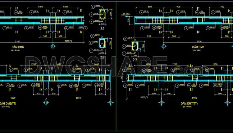 304. Structural Drawings Of -story House A Complete Project 5m X 18.7m For Download (12)
