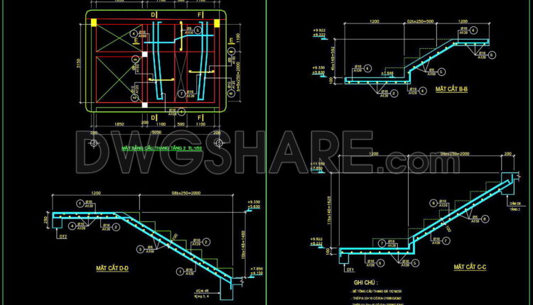 304. Structural Drawings Of -story House A Complete Project 5m X 18.7m For Download (14)