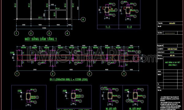 1 year ago
                

                
             650309. Download free CAD structural drawings for a 5m x 12.2m reinforced concrete townhouse construction