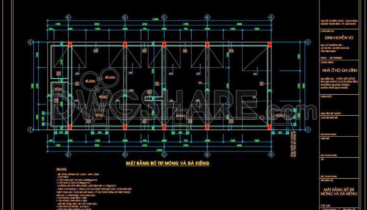 310. Download Free Cad Structural Drawings For A 5.5m X 14m Reinforced Concrete Townhouse Construction (1)
