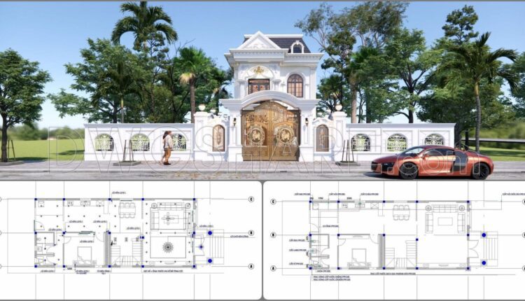 331. Free Download Of Mechanical And Electrical Construction Design Drawings For A 2-story House (1)