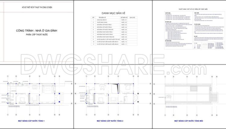331. Free Download Of Mechanical And Electrical Construction Design Drawings For A 2-story House (5)