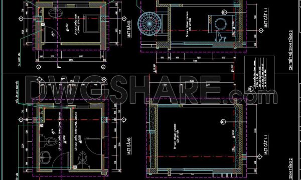 1 year ago
                

                
             407338. Free download of CAD technical drawings for the construction of bathrooms in townhouses