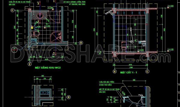 1 year ago
                

                
             514339. Free download of CAD technical drawings for the construction of bathrooms in townhouses