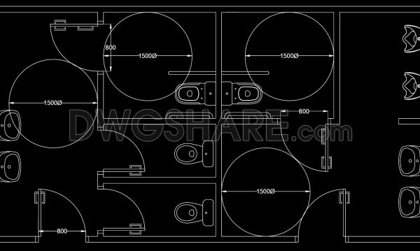 1 year ago
                

                
             867341. Download Free CAD Drawings for the Detailed Design of a Public Restroom