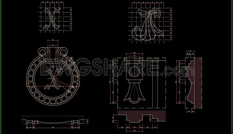 384. Download Of Cad Drawings Of European Classical Architectural Details (8)
