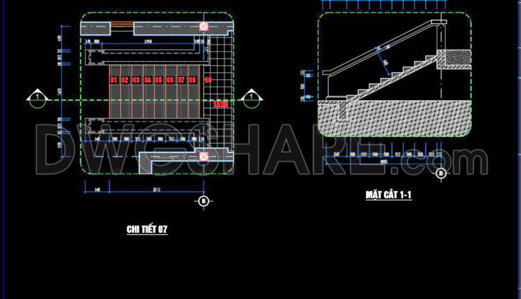 387. Download Free 3-storey House Elevation Architectural Cad Detail Drawings (7)