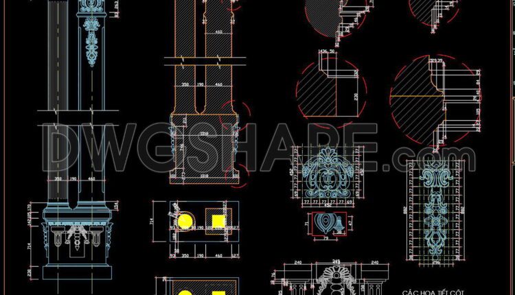 388. Download Of Cad Drawings Of European Classical Architectural Details (11)