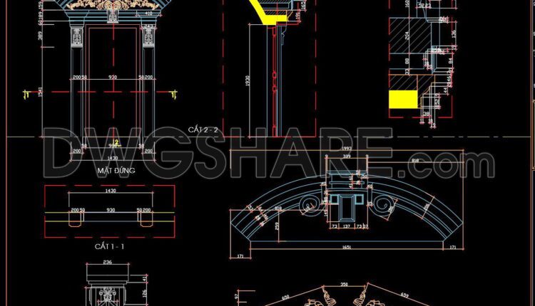 388. Download Of Cad Drawings Of European Classical Architectural Details (15)