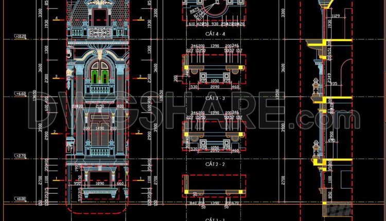 388. Download Of Cad Drawings Of European Classical Architectural Details (17)